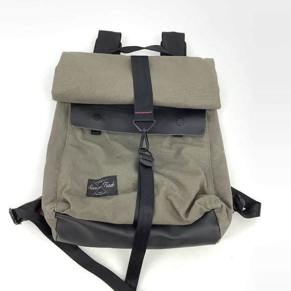 Sons of Trade Backpack Pioneer Roll-top Canvas Bag - Picture 10 of 11